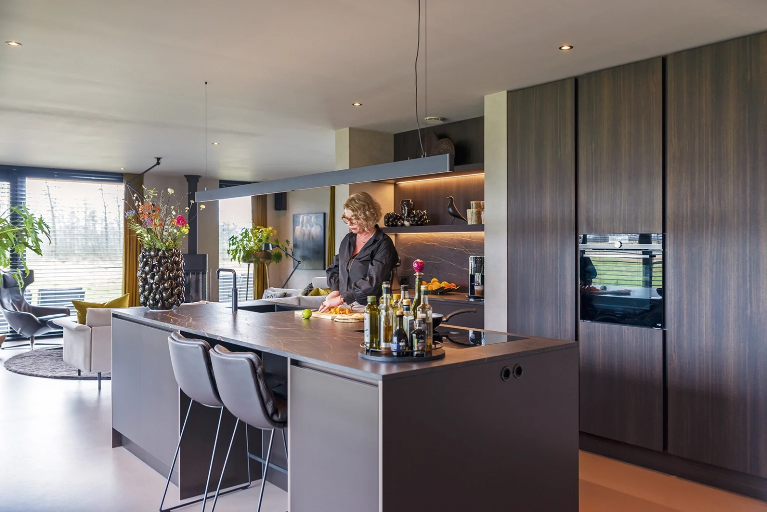 Een woning in het buitengebied van Friesland